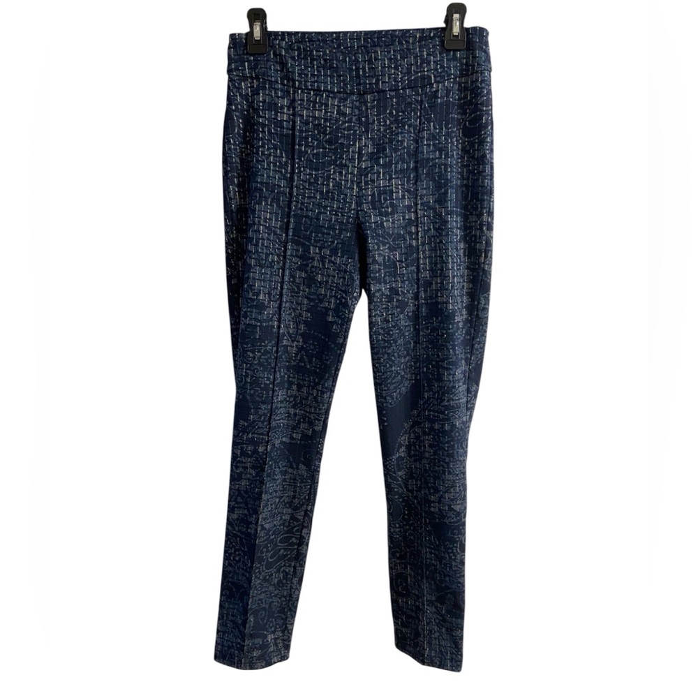Joseph Ribkoff Navy Patterned Dress Pants women 8